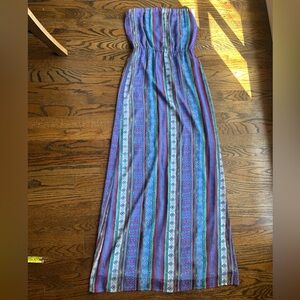 Strapless maxi dress for spring!